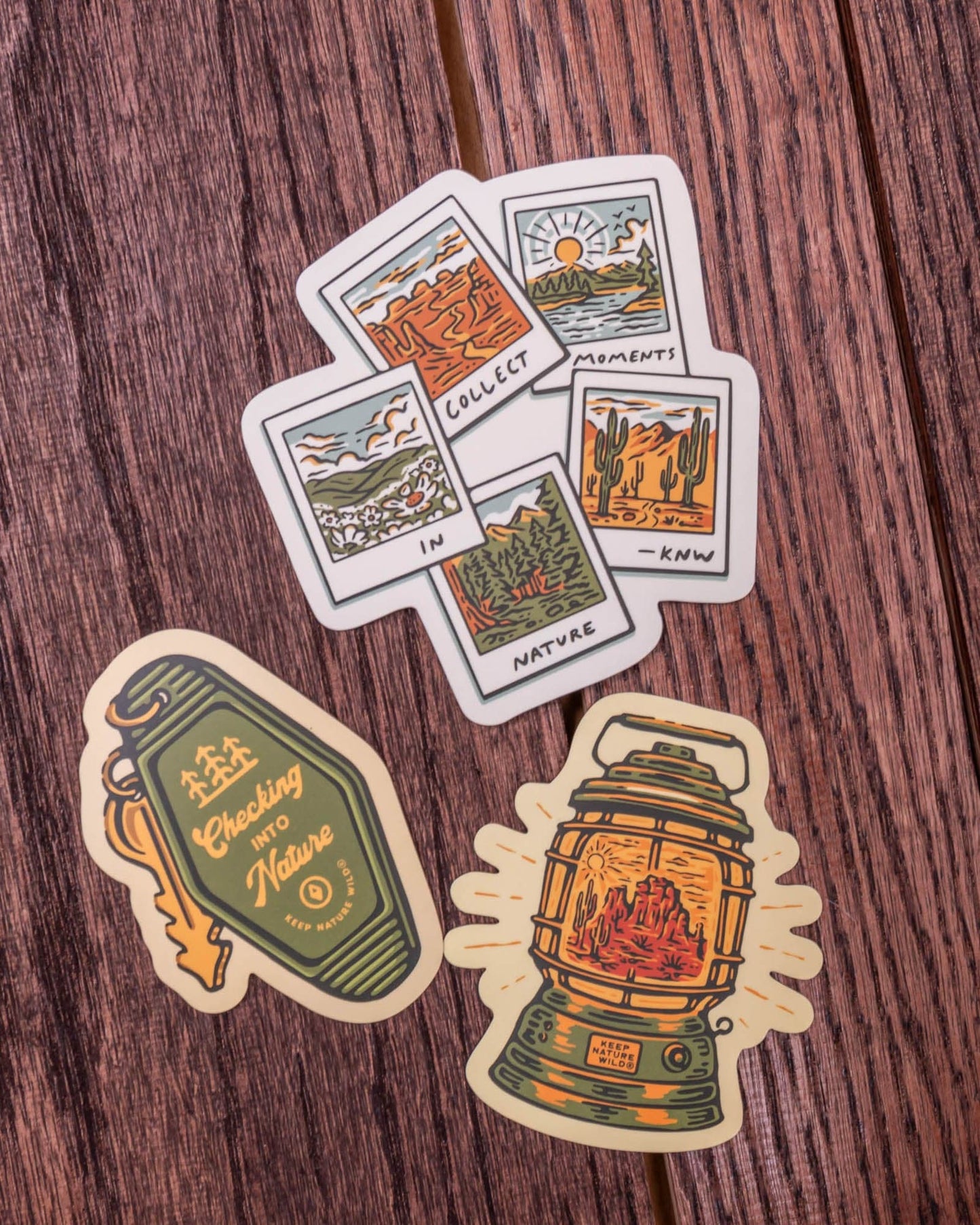 Checking into Nature Sticker - Durable Vinyl, Waterproof & Dishwasher Safe