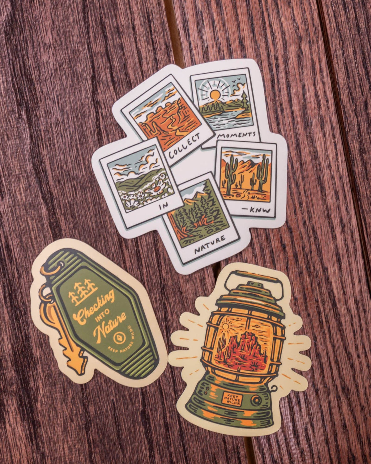 Checking into Nature Sticker – lifestyle view | Metro Variety Shop