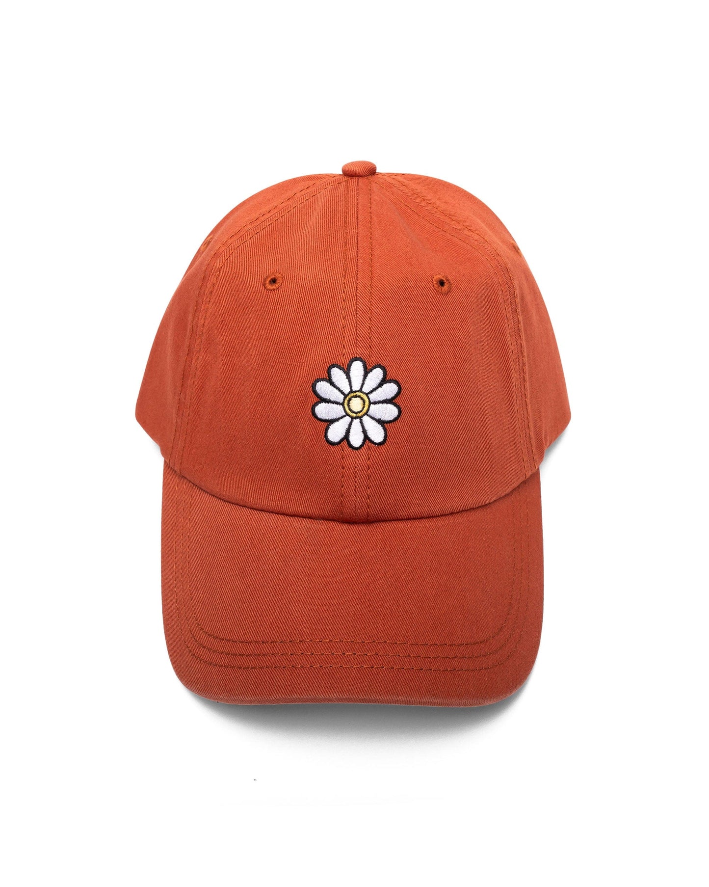 Bloom Dad Hat in Burnt Orange - unstructured cotton twill hat