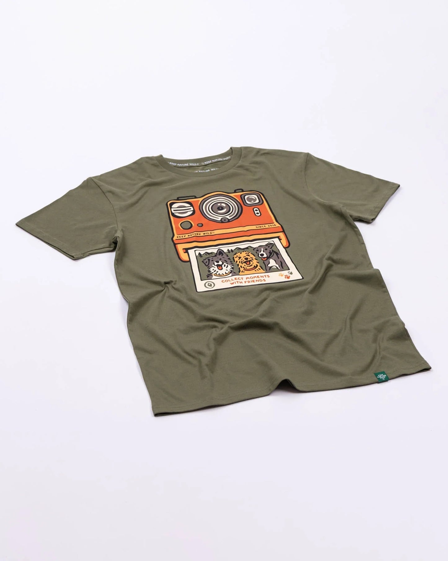 Collect Moments with Friends Unisex Tee – Olive