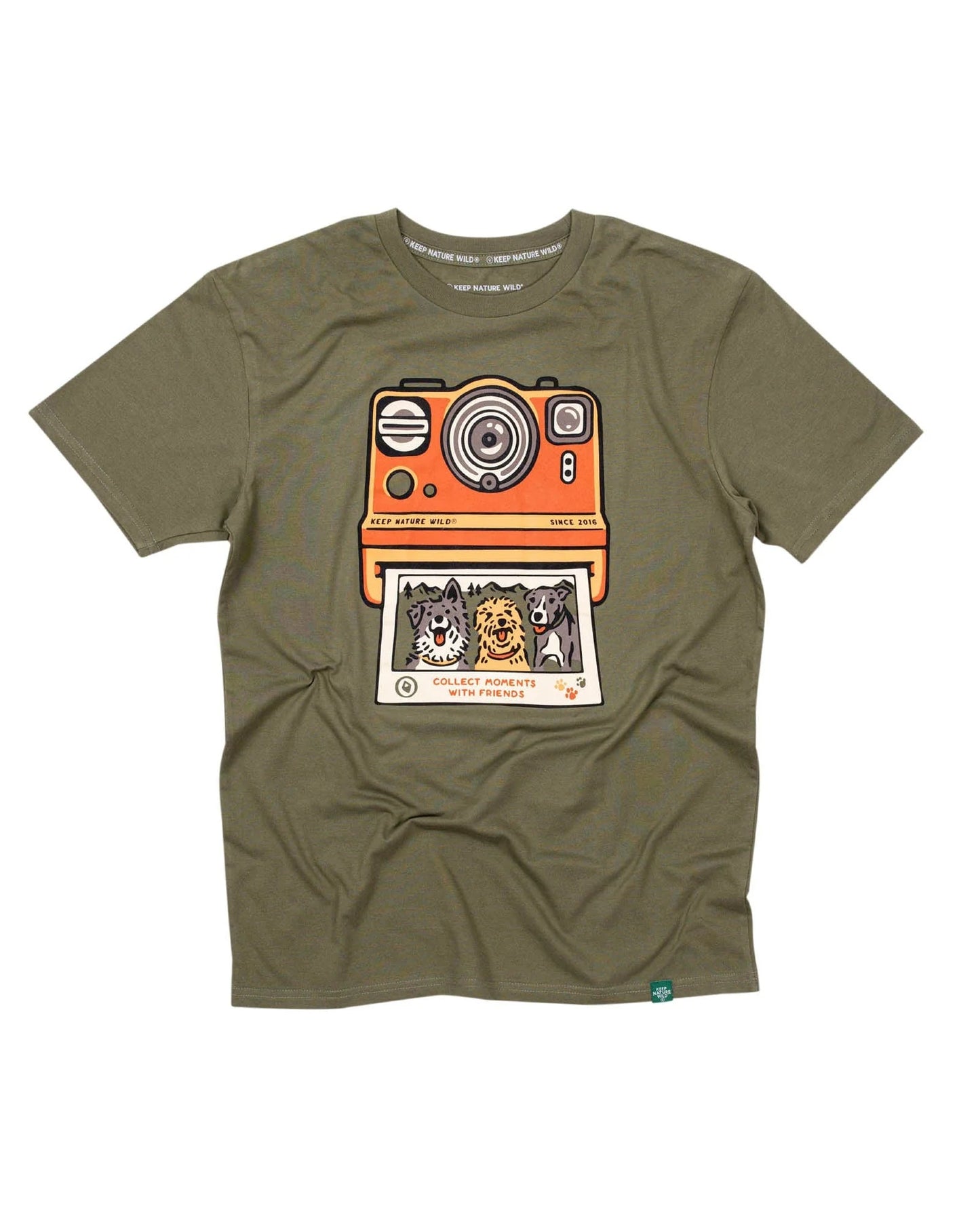Collect Moments with Friends Unisex Tee – Olive