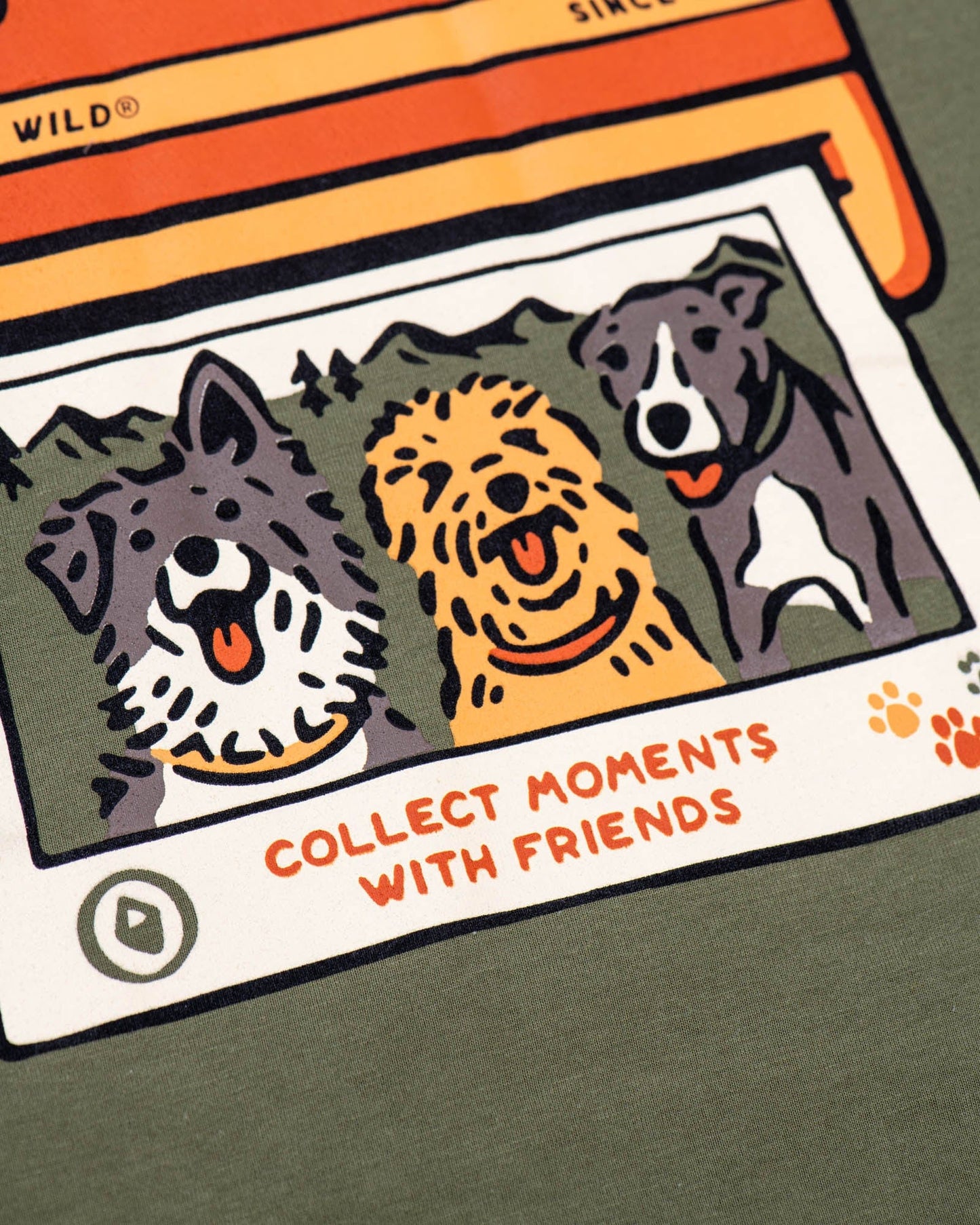 Collect Moments with Friends Unisex Tee – Olive