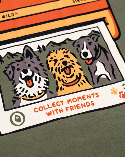 Collect Moments with Friends Unisex Tee – Olive