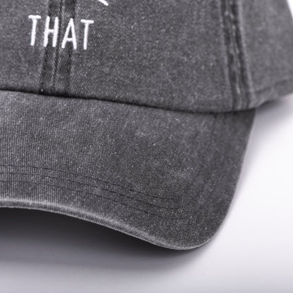 I'd Hike That Dad Hat - Faded Black