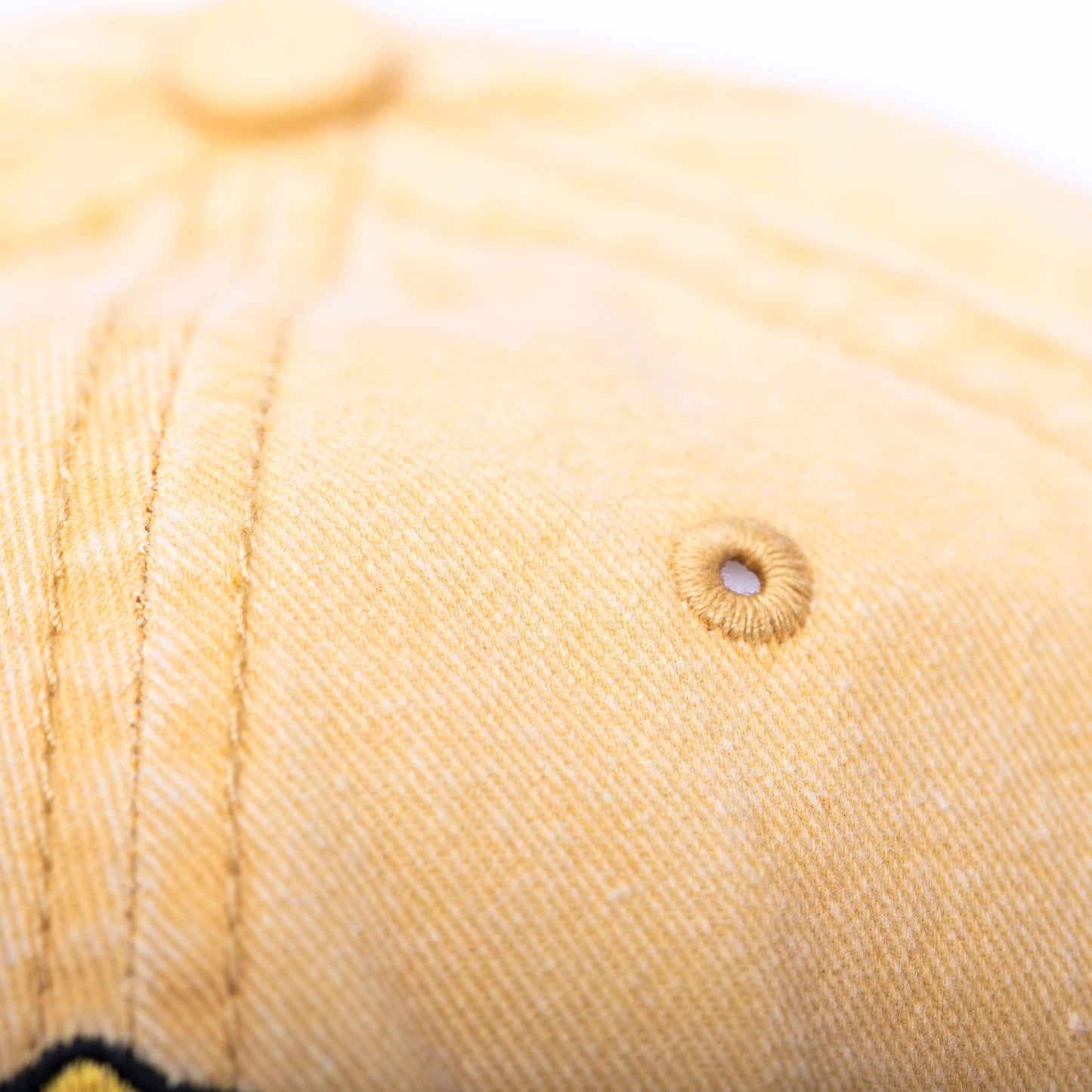 Mustard Wildbear Dad Hat - Unstructured Cotton Cap