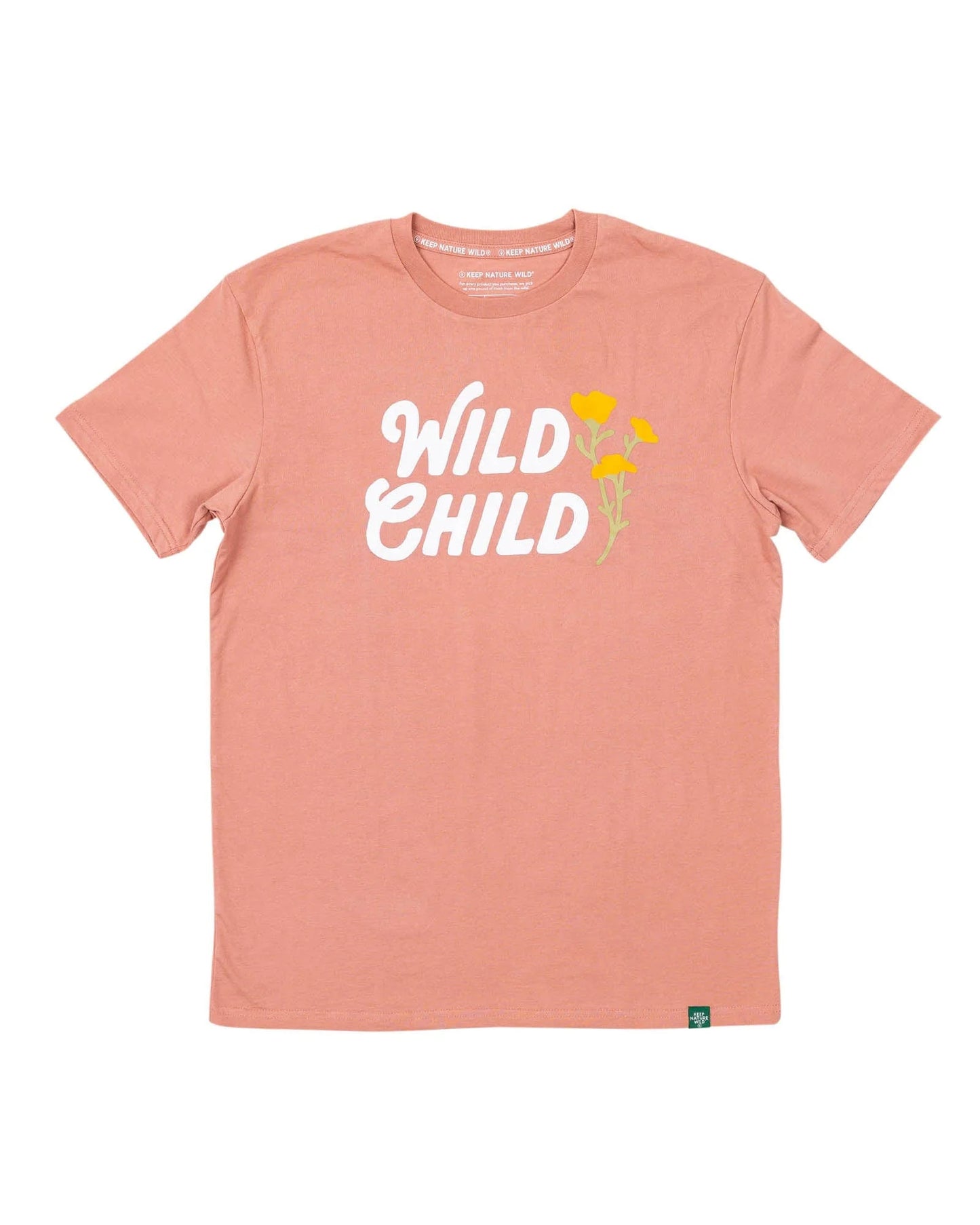 Wild Child Unisex Tee in Canyon Rose - perfect for outdoor enthusiasts
