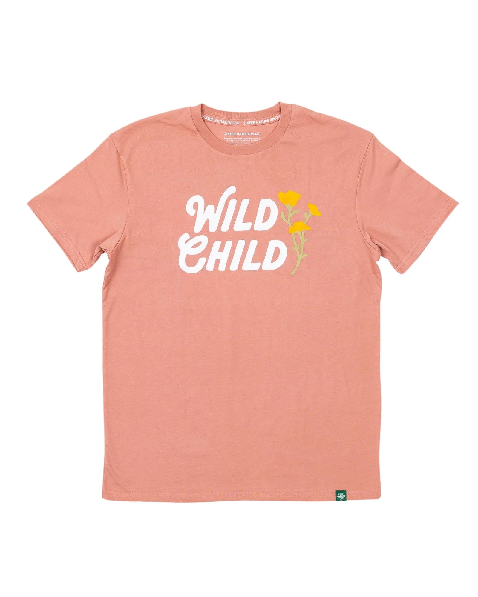 Wild Child Unisex Tee in Canyon Rose - perfect for outdoor enthusiasts