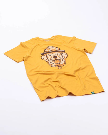 Wild Dog Unisex Tee in Mustard