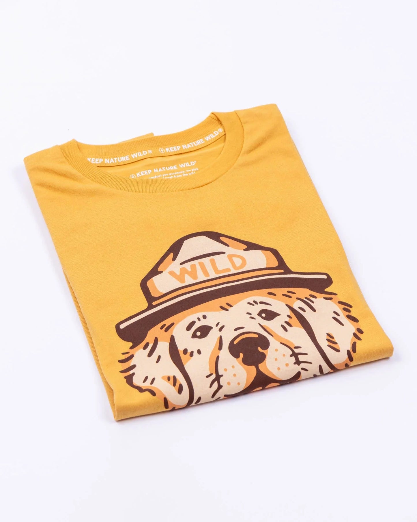Wild Dog Unisex Tee in Mustard