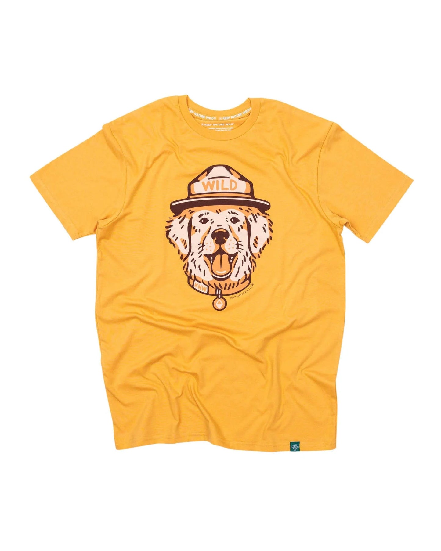 Wild Dog Unisex Tee in Mustard