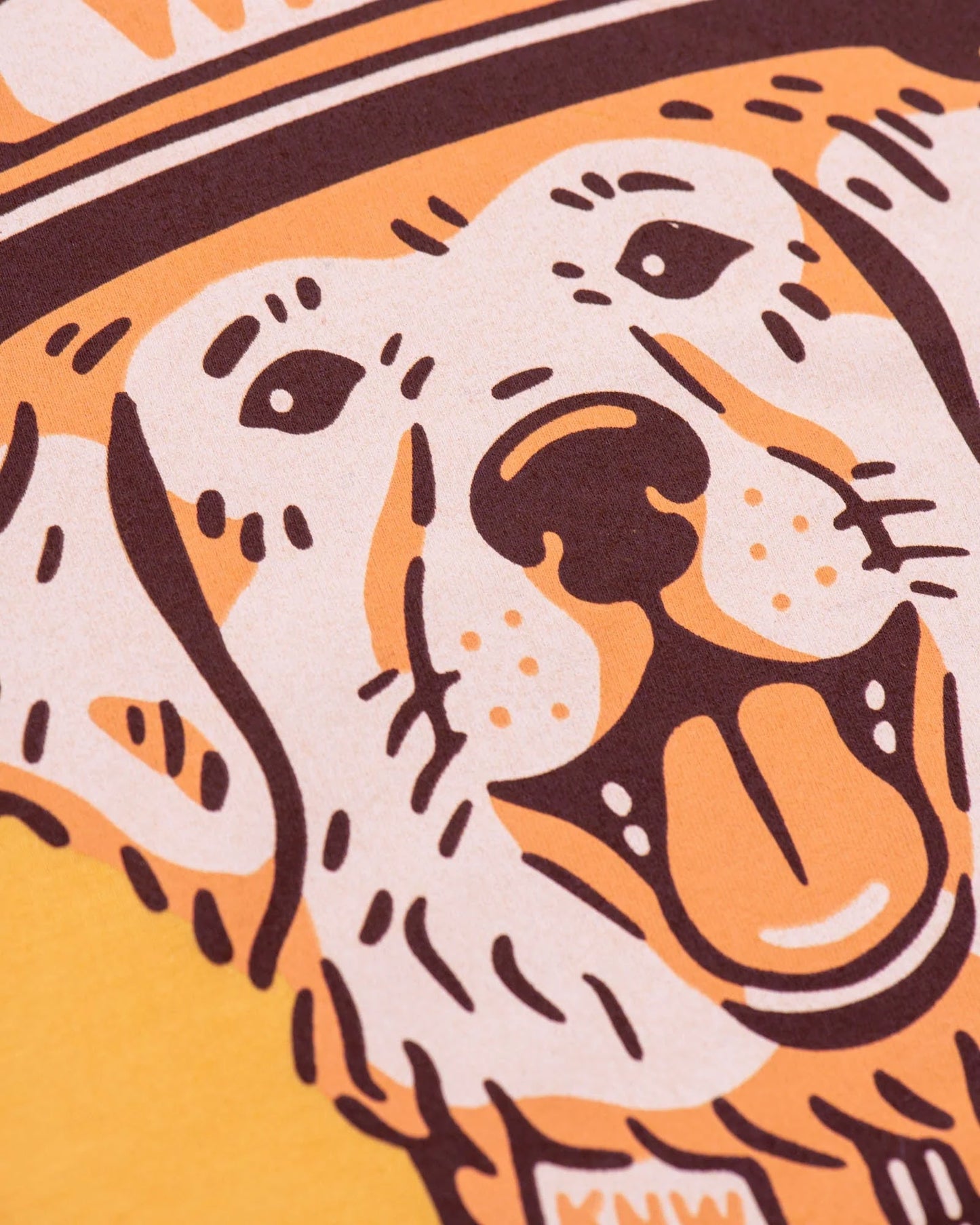 Wild Dog Unisex Tee in Mustard